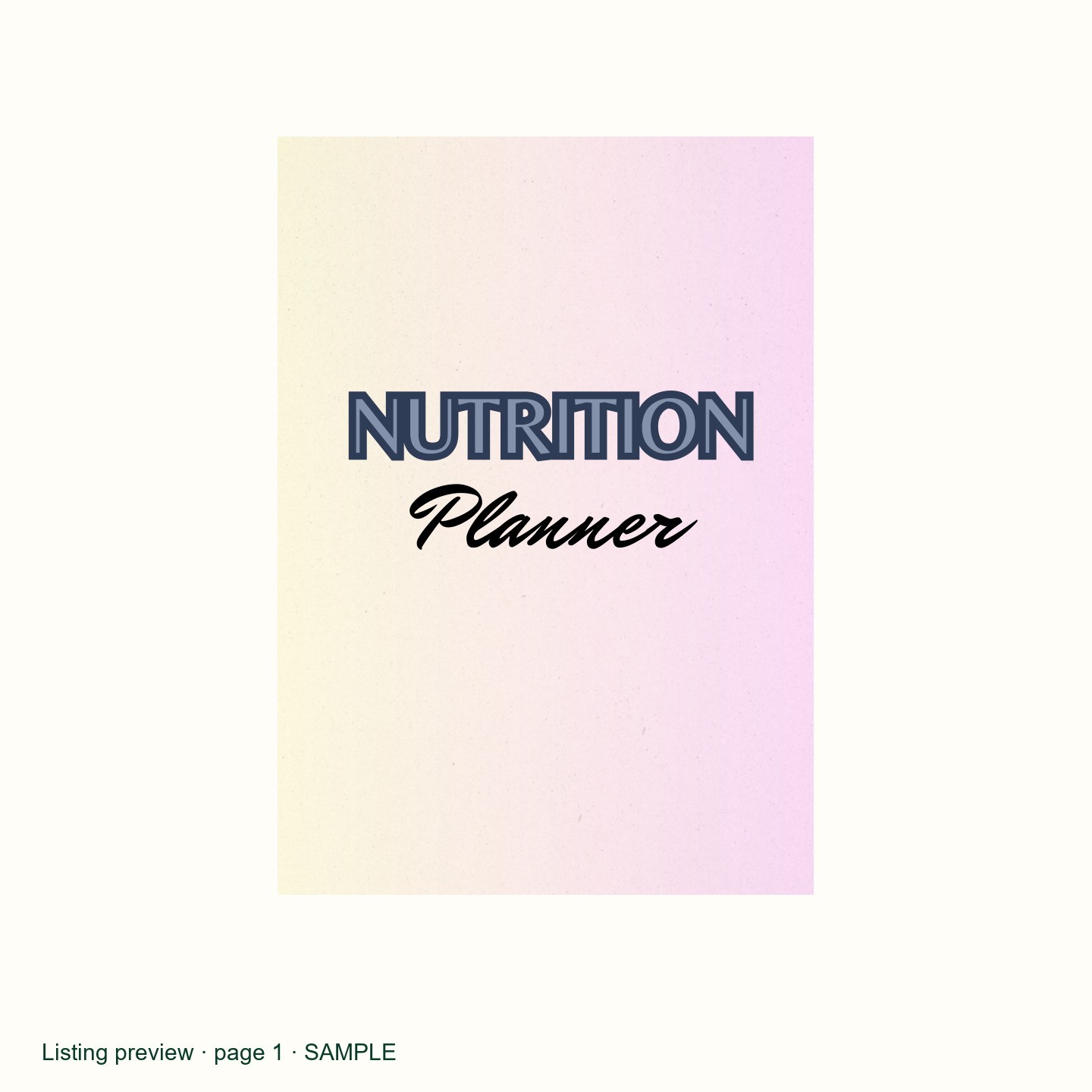 Wellness Journal, Recipe Planner, Self-Care Tracker (Digital Download) listing preview