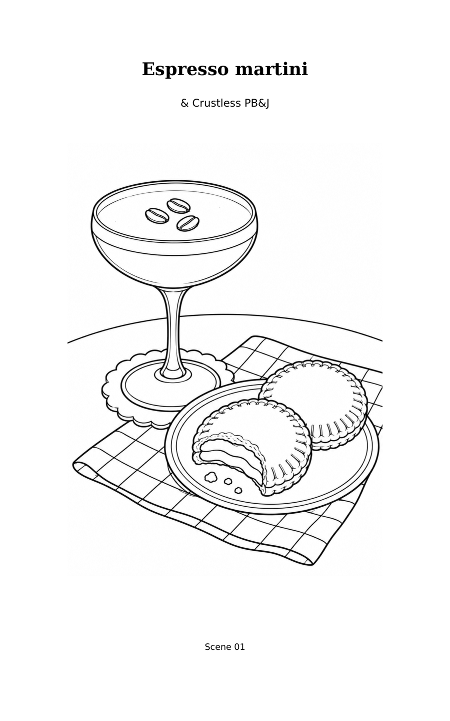Snacky Hour digital edition with actual coloring pages